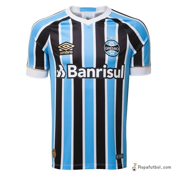 Camiseta Grêmio FBPA Replica Primera Ropa 2018/19 Azul